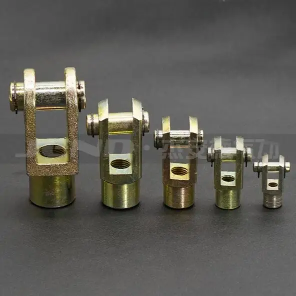

Free shipping 2 pcs Y Joint M12x1.25mm Female to Male Thread Pneumatic Cylinder Piston Clevis,F-M12X125Y