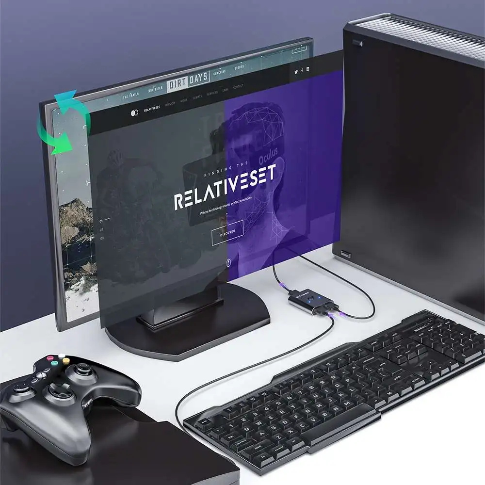 Двунаправленный HDMI-совместимый коммутатор BlitzWolf 1 вход 2 выхода входа выход
