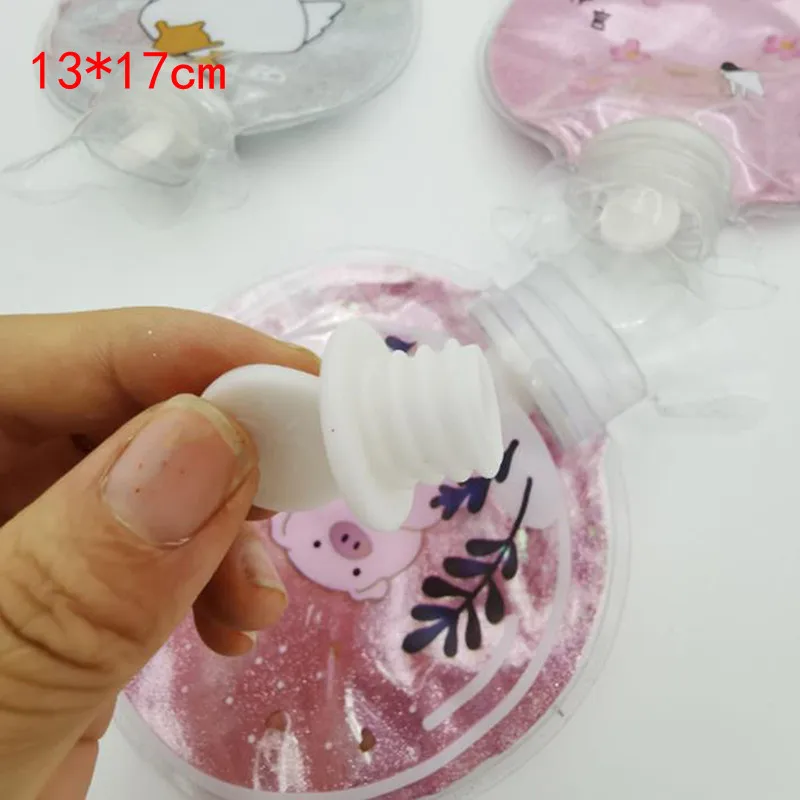 

Милая прозрачная бутылка для горячей воды, теплое украшение, заполненная фотографией, небольшие взрывозащищенные портативные сумки для го...