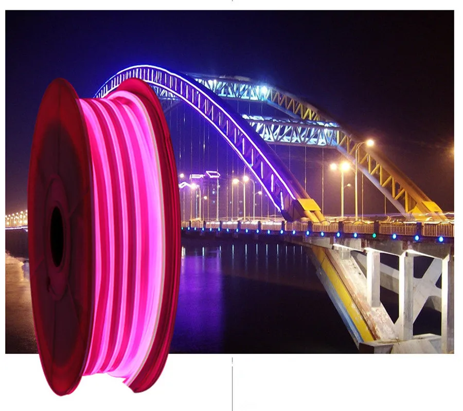 1 м 20 неоновый светодиодный лента светильник Водонепроницаемый полосы RGB 220V SMD2835