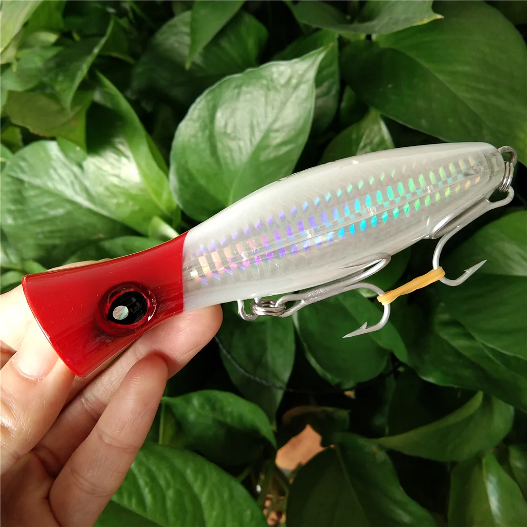 

Noeby 1pc 120mm 43g Big game Popper Fishing Lures Long Casting Artificial Hard Bait for GT Fishing Lure