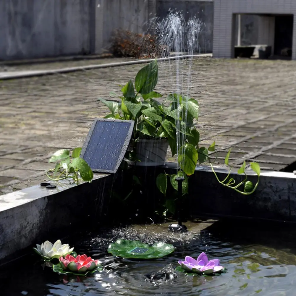 

Durable Solar Powered Floating Fountain Pool Decoration Water Outdoor Garden Pond Fountain Pump for Household Garden