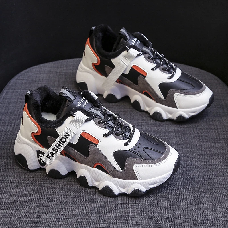 

Женские кроссовки 2022 Весенняя Высококачественная низкая кожаная Вулканизированная обувь модная универсальная Вельветовая износостойкая ...