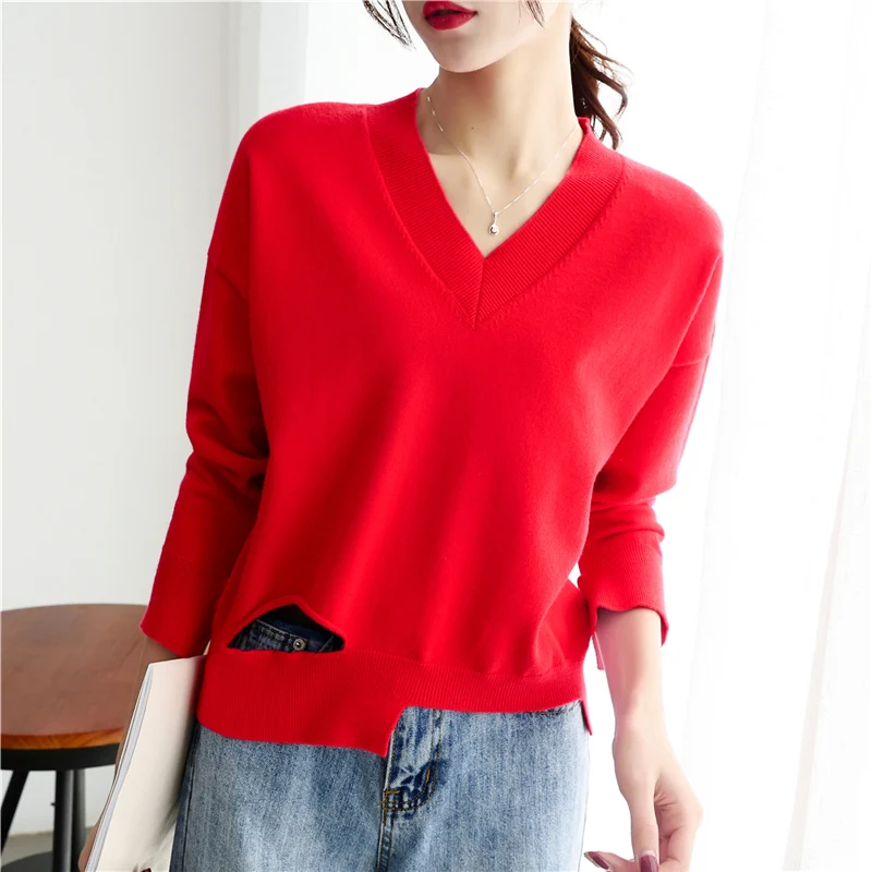 

Пуловер Асимметричный однотонный с V-образным вырезом и перфорацией, номер № 5, 21083 (номер 2, ряд 3, средний), номер 1338