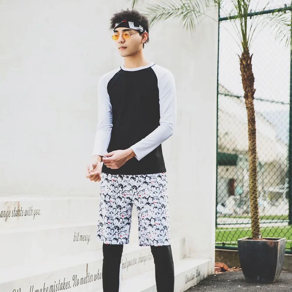 Мужской Комплект из 3 х предметов рубашка с длинным рукавом и молнией спереди