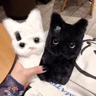 Чехол для Samsung Galaxy M51, S9, S21, Note 10 Plus, A01 Core, A10, A22, 5G, A40, A50, A70, A51, A71, зимний, теплый, мягкий