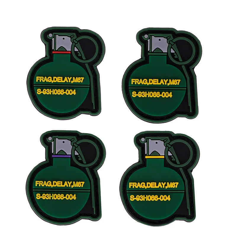 M18 дымовая ниндзя граната уличный Тактический значок 3D ПВХ Военные боевые