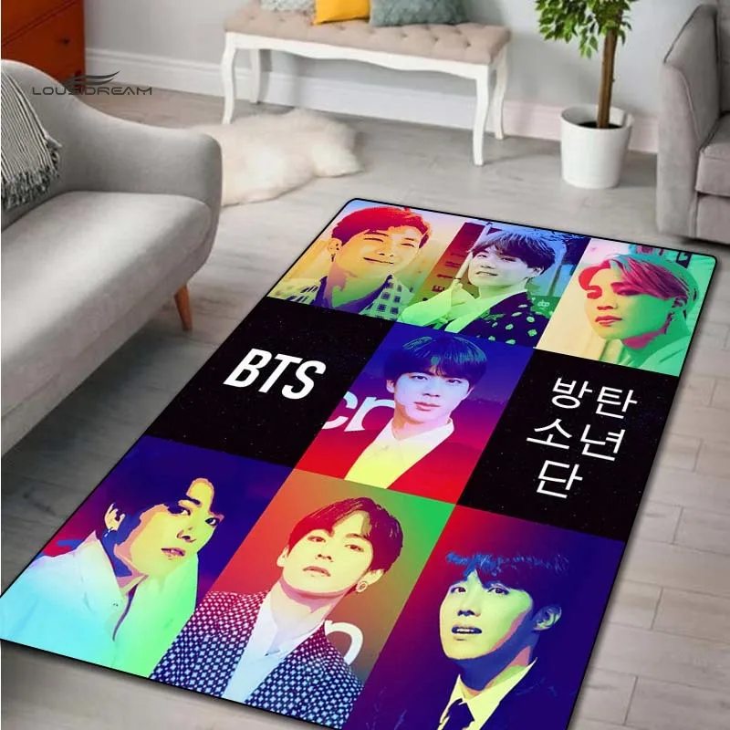 Южнокорейские командные коврики для мальчиков спальни кровати девочек и ковры