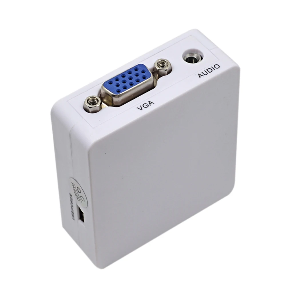 MINI HDMI в VGA конвертер оригинальный HD 1080P с 3 5 мм адаптером для видеобокса Xbox360 ПК DVD PS3