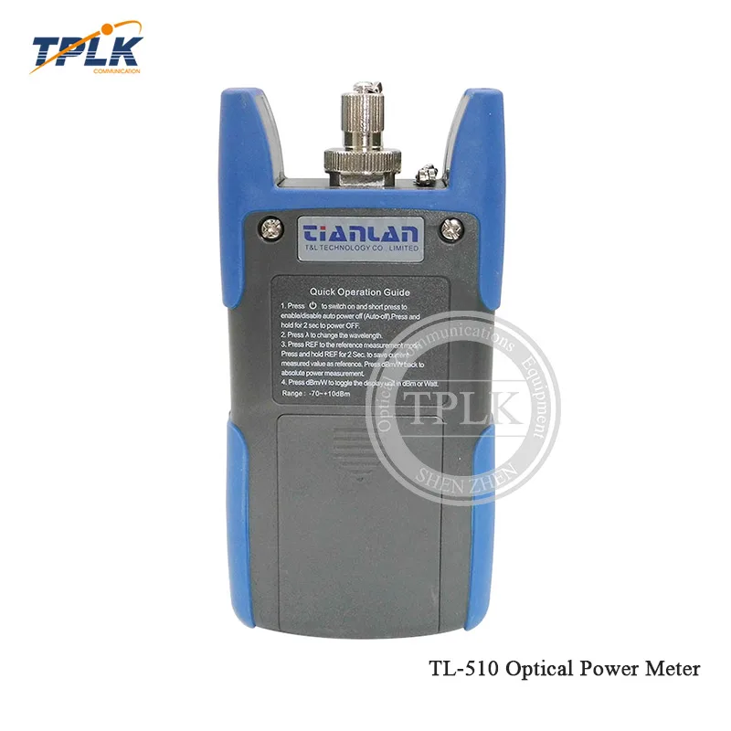 Портативные волоконно Мощность метр TL 510 с FC SC (ST LC) разъем лазерный тестер
