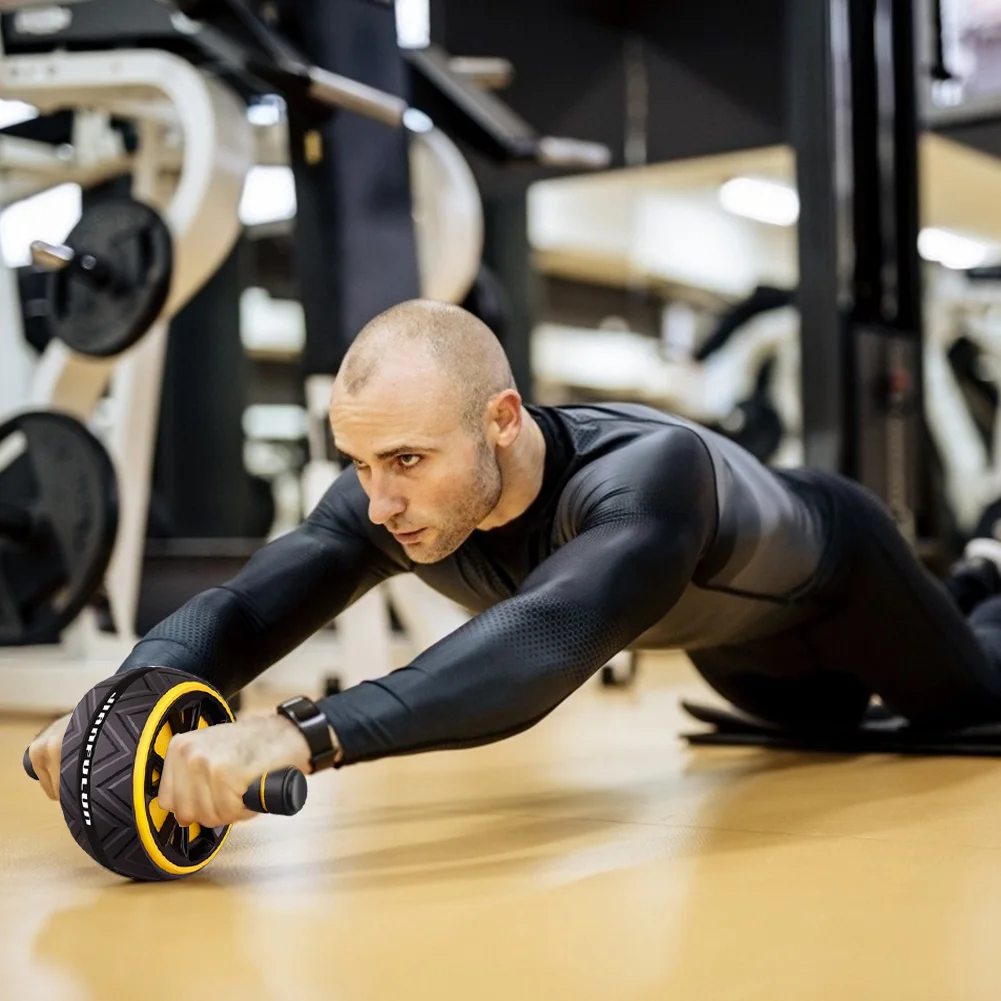 Ролик AB роликовый нескользящий бесшумный для брюшного пресса с ковриком рук