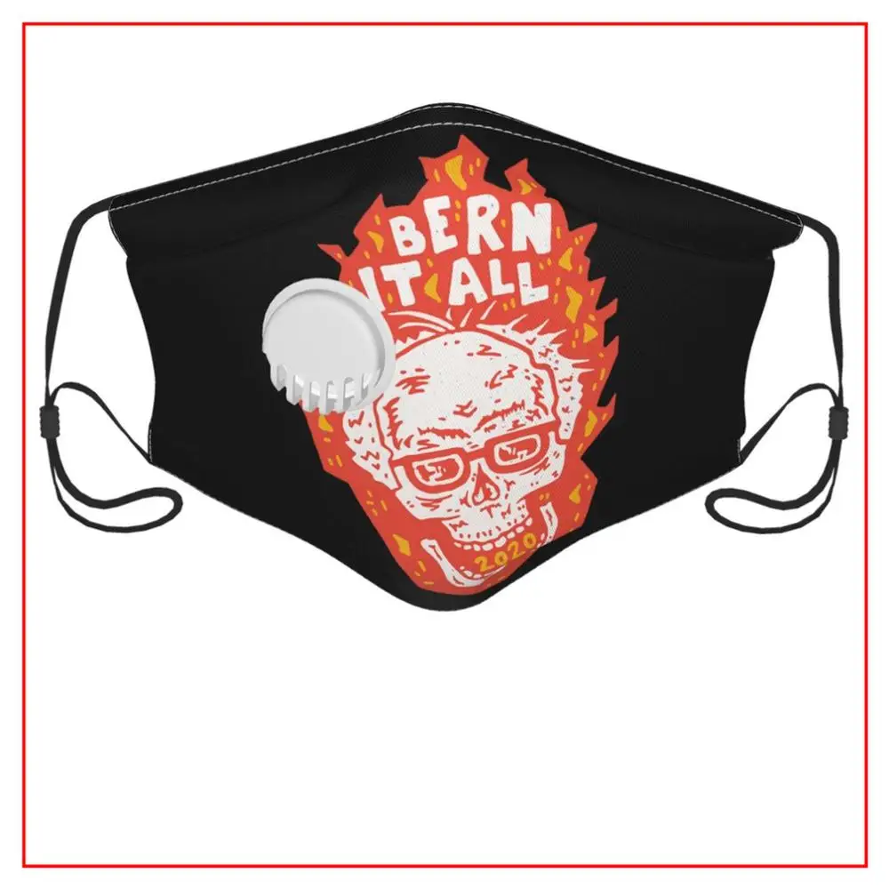 

Kids Men Women Face Mask BERN IT ALL SKULL Reusable Mondkapjes Masbaar Cotton Breathing Snorkel Cycling Tokyo Ghoul Bike