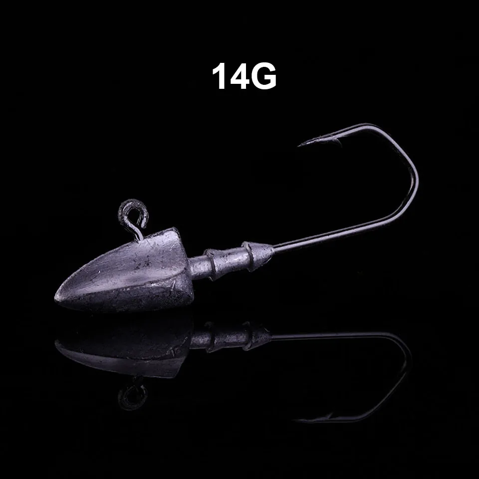 Ходить Рыбы 5 шт./лот приманка со свинцовым рыболовного крючка колючий Jig Head
