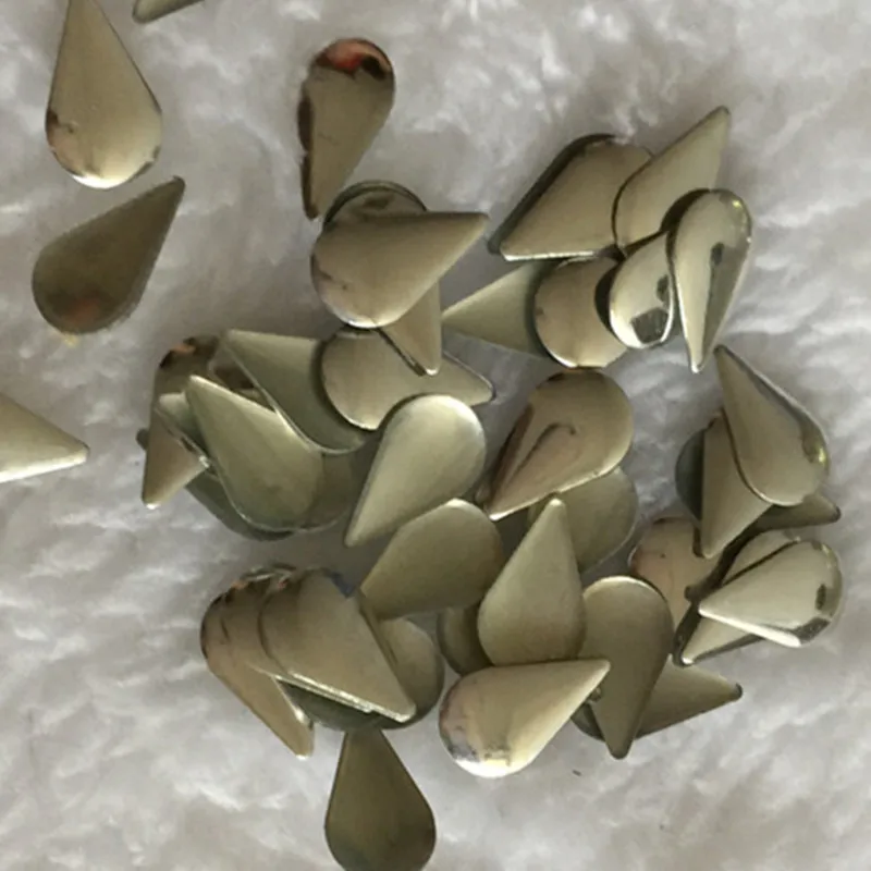 Серебряные/Золотые стразы горячей фиксации в форме капли свободные бусины