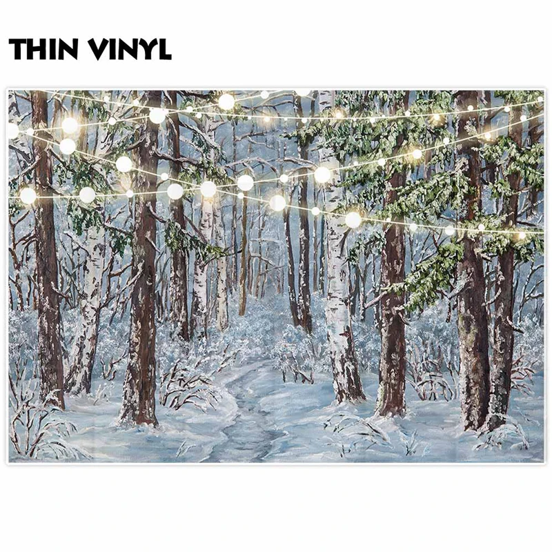 Allenjoy фон для фотосъемки в зимней Стране Чудес Блестящий светильник с