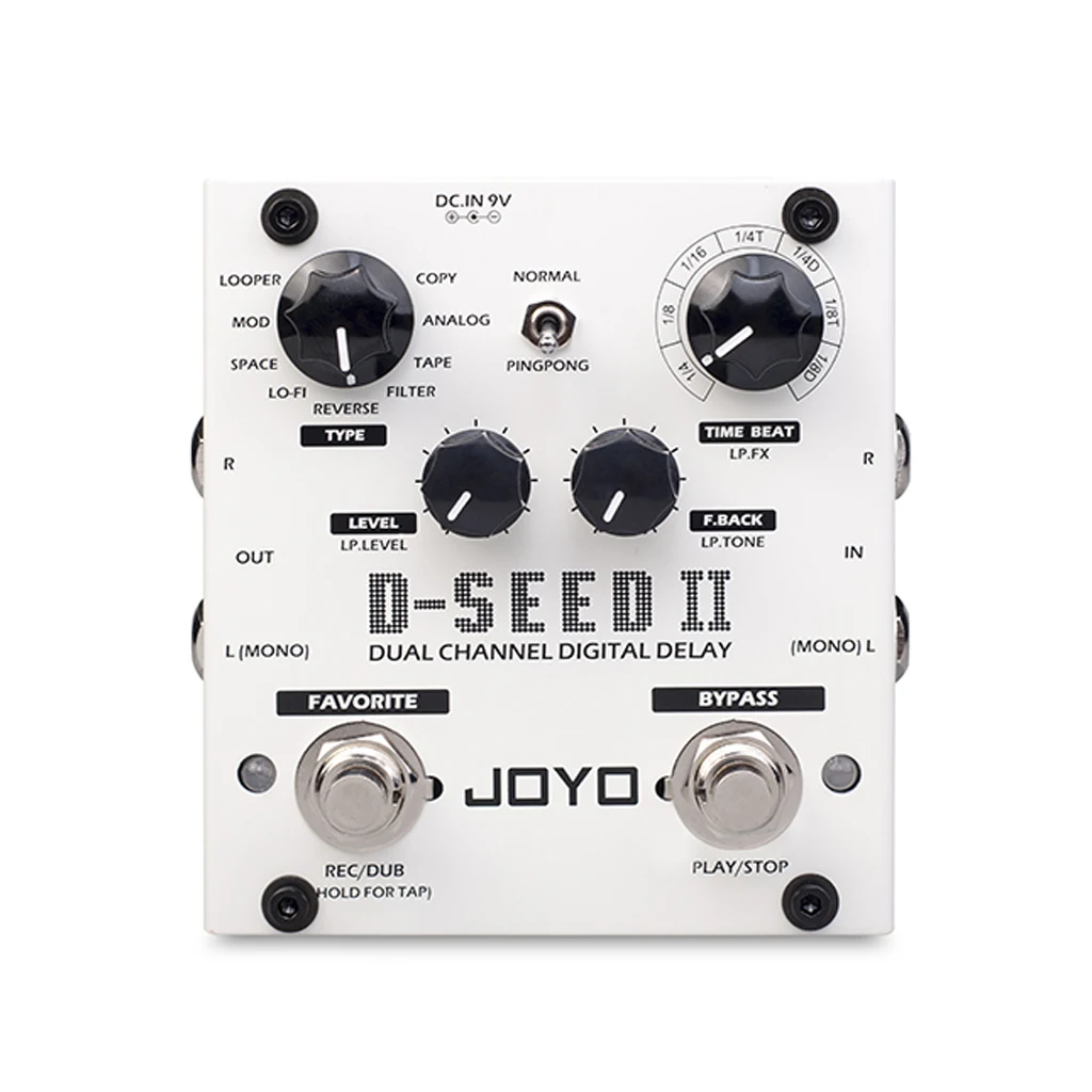 Цифровая Электрическая гитара LOMMI JOYO D-SEED II педаль задержки напольная