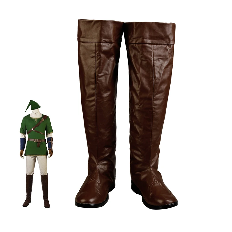 

Adult Men Game Twilight Princess Cosplay Costume Link Role-playing Boots Carnival Party Shoes Accessories