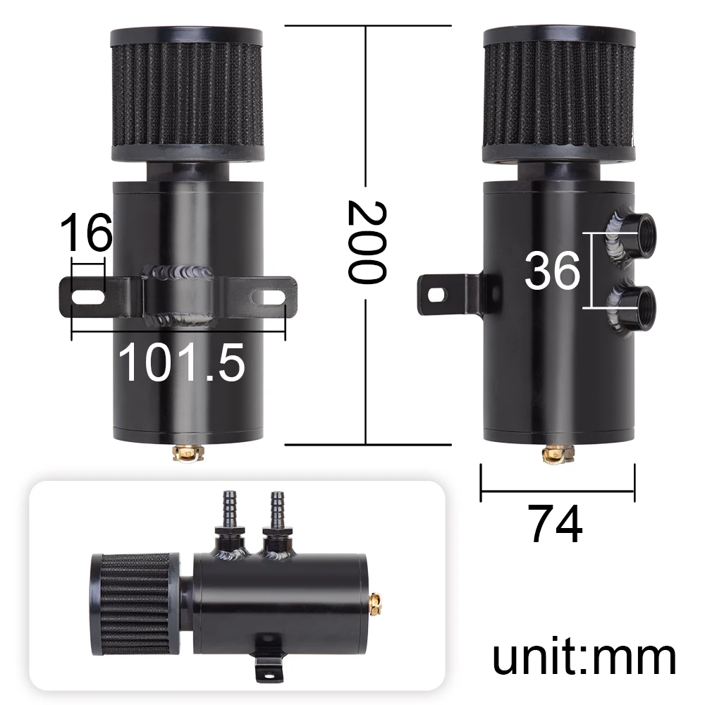 Универсальный Высококачественный щетчатый маслоотталкивающий бак 0 35 л 9 мм с