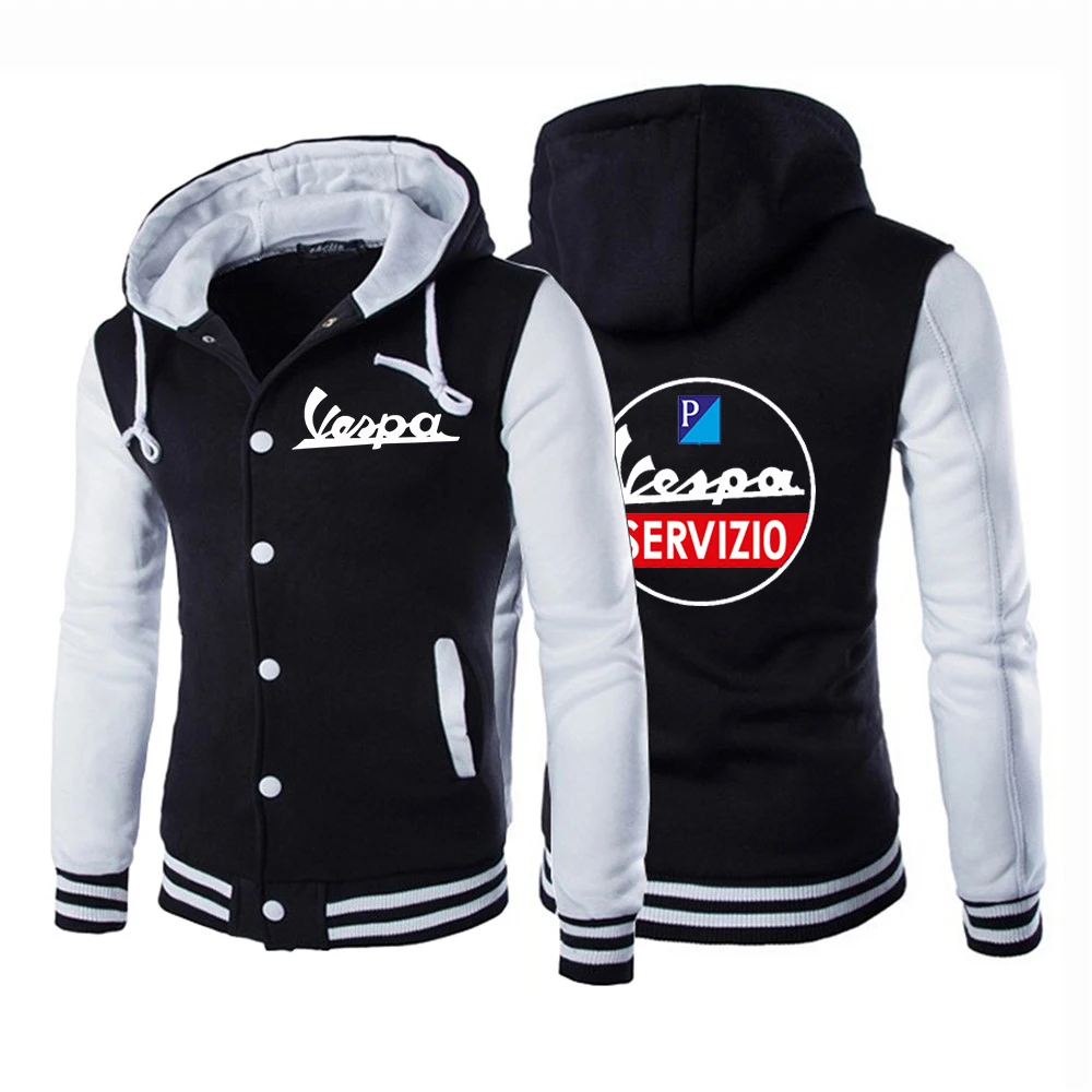

2021 Vespa Logo Autumn Men's Jackets Designer Hoodie Uniform Casual Baseball Coat Sport Cotton Sweatshirt Coats
