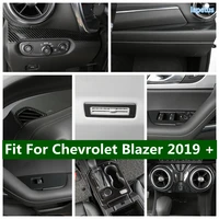 auto upper roof air conditioning vents frame cover trim dashboard ac outlet decoration fit for chevrolet blazer 2019 2022