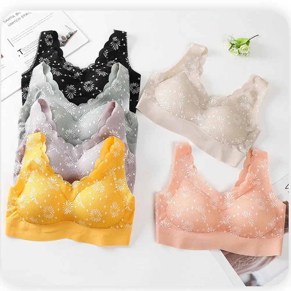 

bra for women female No-breasted Elasticity Women Adjustable Shoulder Strap Wireless Brassiere for Sleeping Black xxl