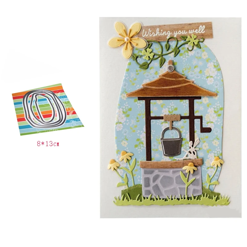 

SLIM LINE BANNERS Stamps of Life Oval Flip-It Die Card-Making Die Set