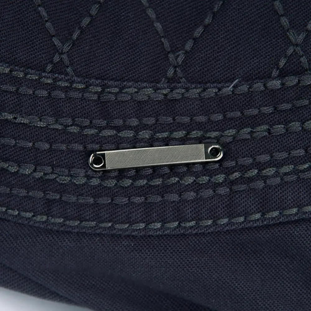 

Grid Pattern Retro Autumn Winter Cotton Men Flat Peaked Caps Newsboy Hunting Hat