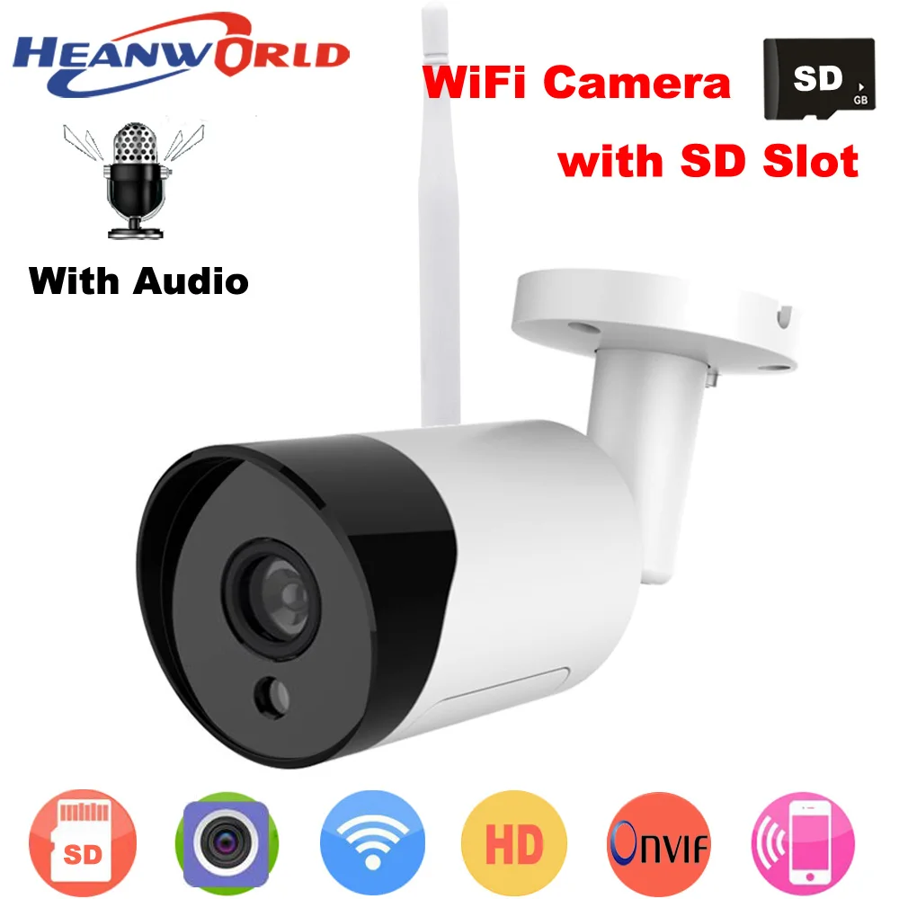 IP камера Heanworld с Wi Fi водонепроницаемая 1080P 3 Мп 5 Мп|Камеры видеонаблюдения| |