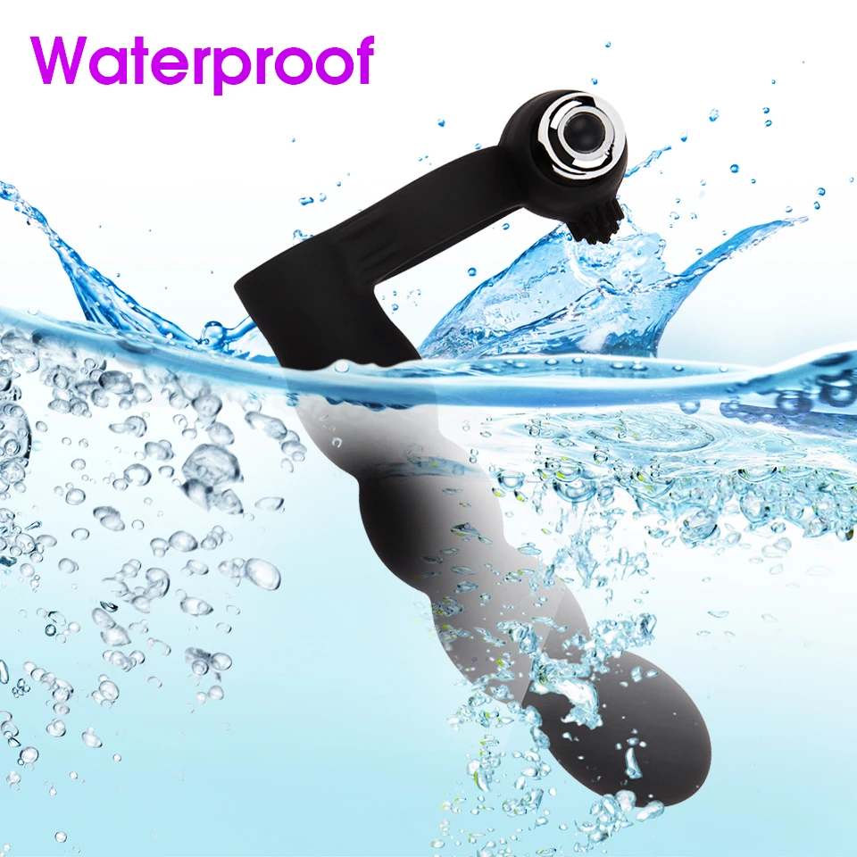 Erotic 7 Modes Double Penetration Dildo Ring Vibrator Anal Beads G Spot Clitoris Stimulation Butt Plug Sex Toy For Couples | Красота и