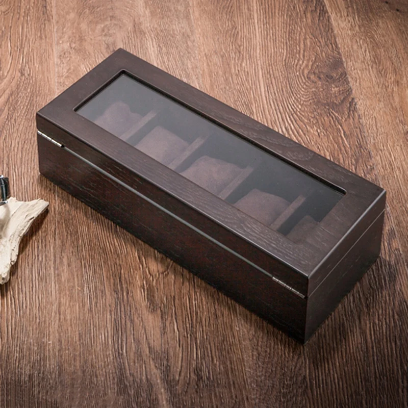 

Kili Men and Women 5 Slot Watch Storage Box with Window Mechanical Watch Display Cabinet Storage Box Gift Box