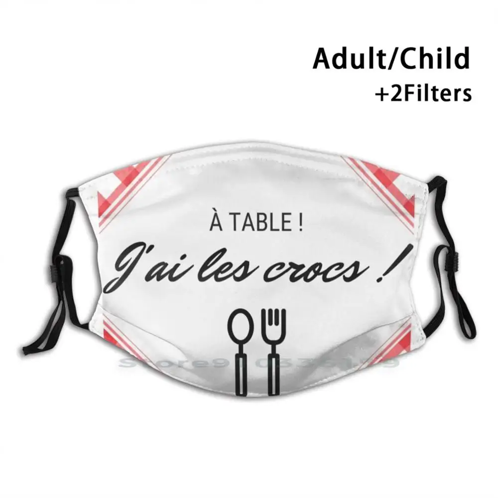 

Многоразовая маска на стол Pm2.5 с фильтром, маска для рта «сделай сам», скатерть для детского стола, Красная белая плитка, вилка, ложка, нож, по...
