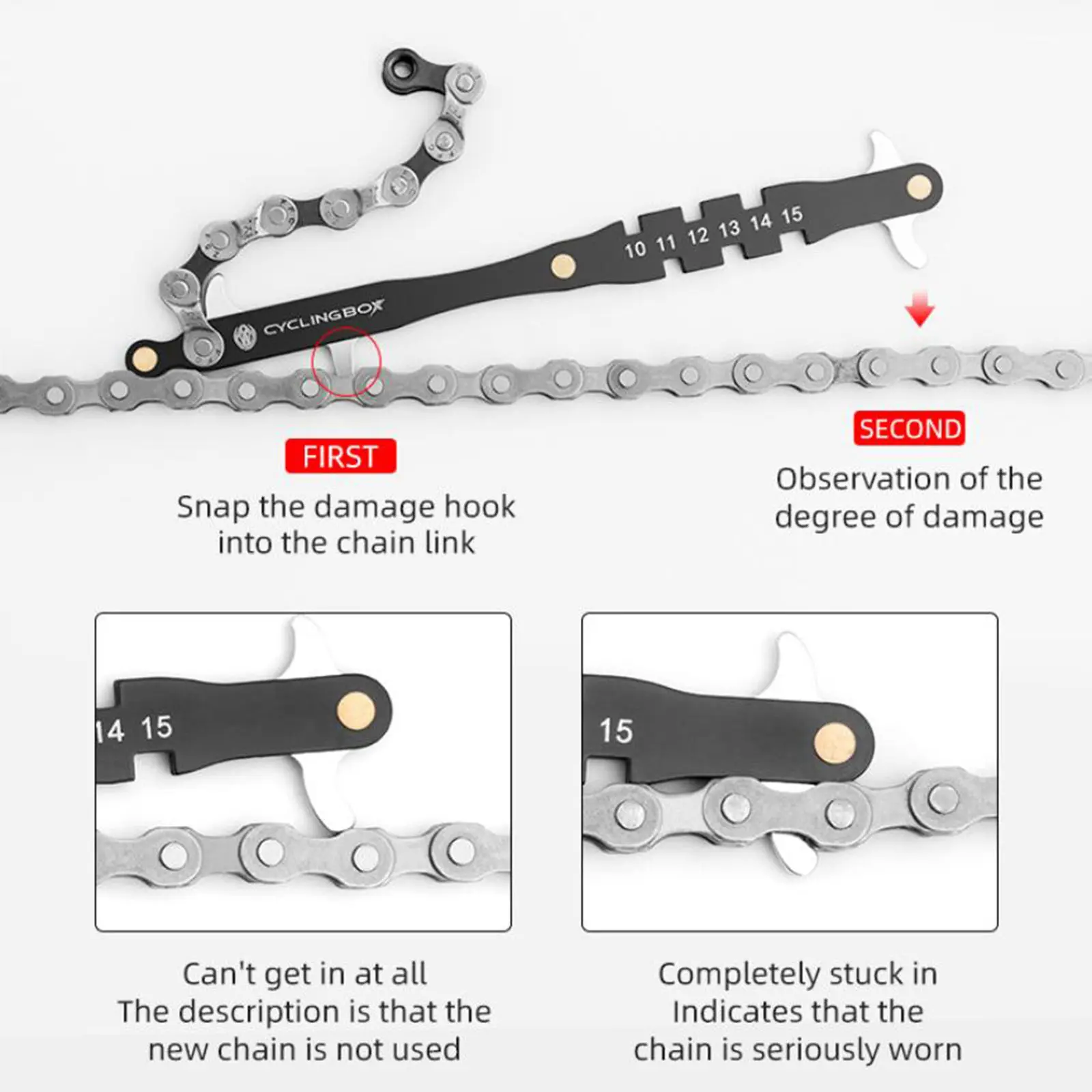 

Cassette Remover Tool Durable Lightweight Flywheel Wrench for MTB Repair Tools