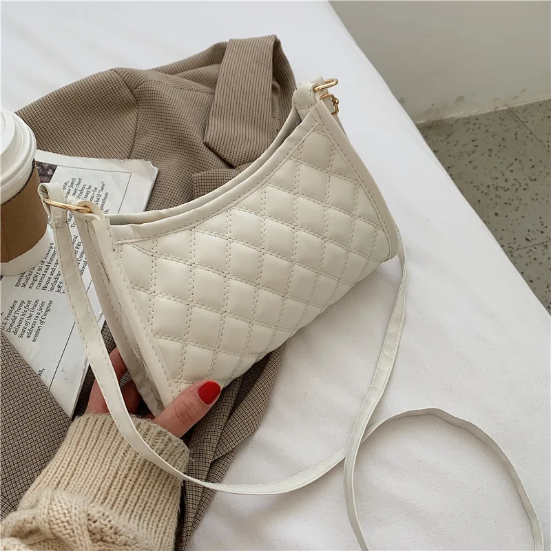 

Ladies Shoulder Bag Fashion Design Messenger Bag High Quality Leather Ladies Bag Classic Lattice