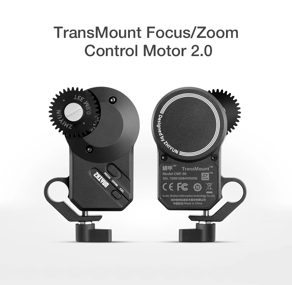 Tanie Zhiyun TransMount CMF-06 Focus/Zoom Silnik Sterujący 2.0 Dla Crane 2S Weebill S Crane 3S Crane 3 Lab 3-osiowy Kardana Ręczna
