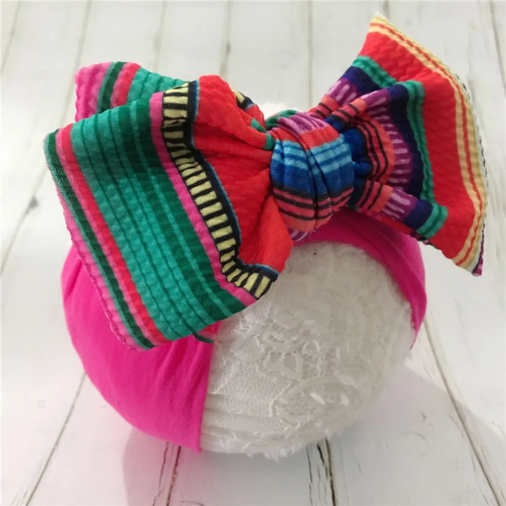 Повязка для волос с большим бантом девочек цвет в ассортименте | Аксессуары