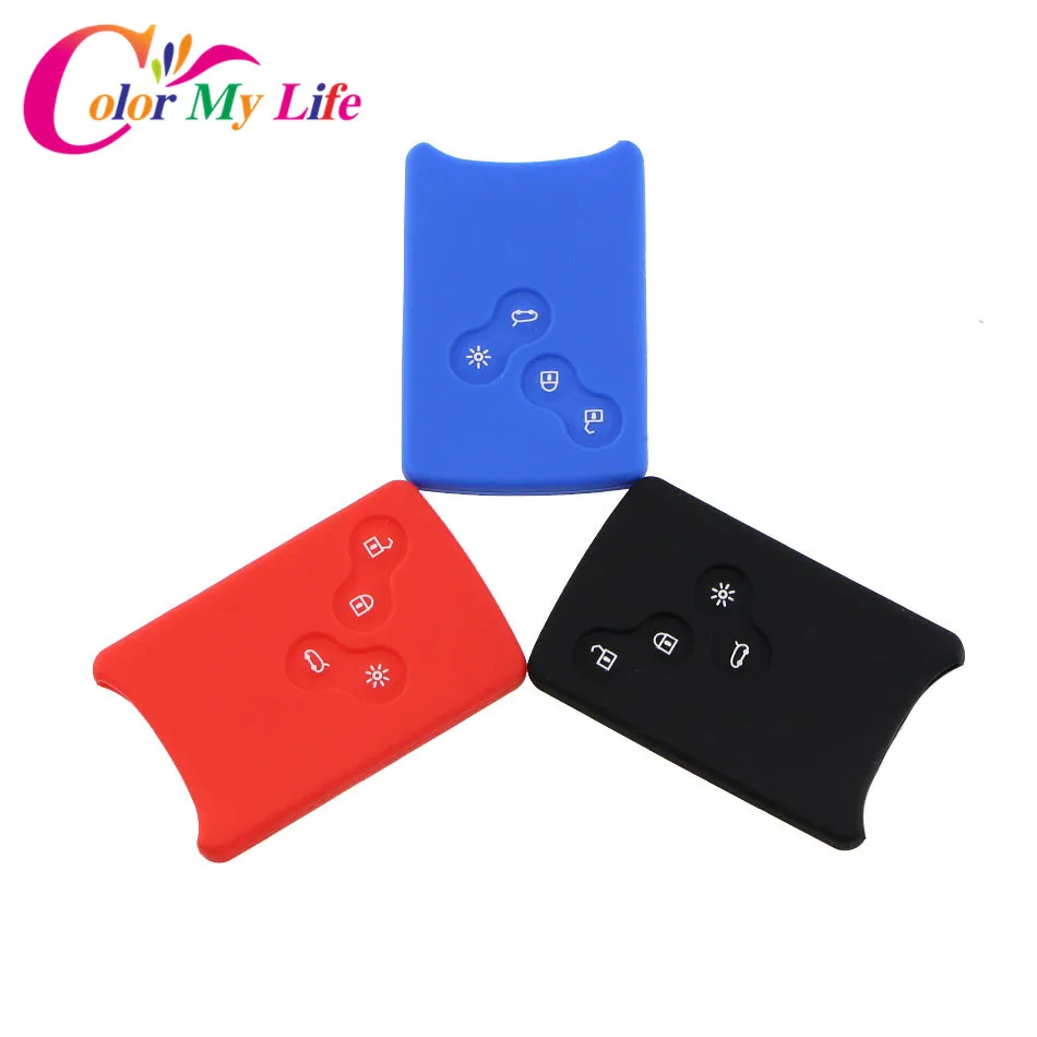 1 шт. силикагель Чехлы для ключей автомобиля чехол держатель Renault Clio Scenic Megane Duster