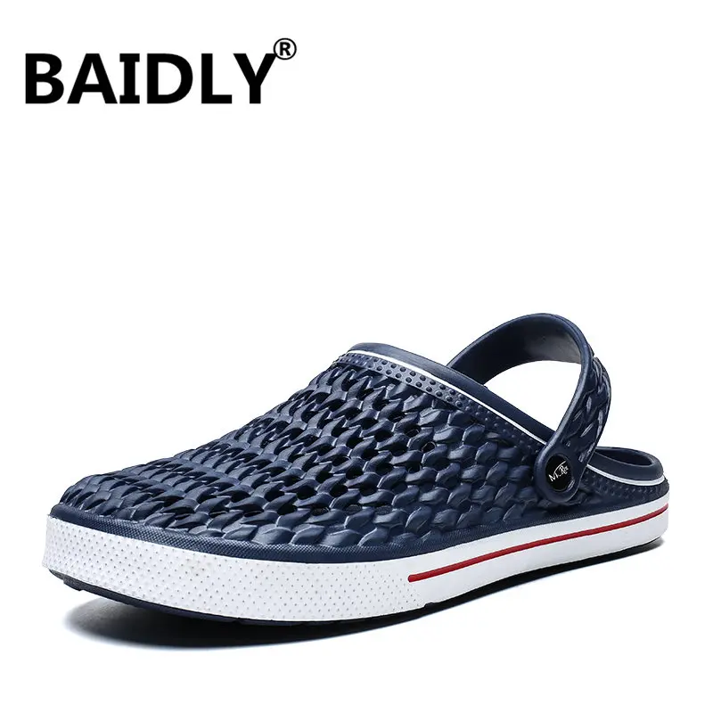 Уличная Мужская водонепроницаемая обувь садовые сабо мужские сандалии для