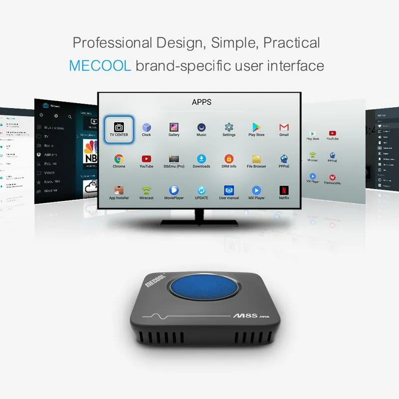 MECOOL M8S Max Smart tv Box Android 7 1 Amlogic S912 3 ГБ + 32 2 4G 5 8G двойной WiFi BT4.0 телеприставка 4K VP9 H.265 ТВ