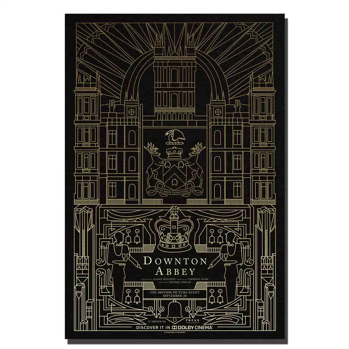 C417 Downton-abbey Film художественные плакаты и принты 12x18 27x40 8x12 Картина на холсте