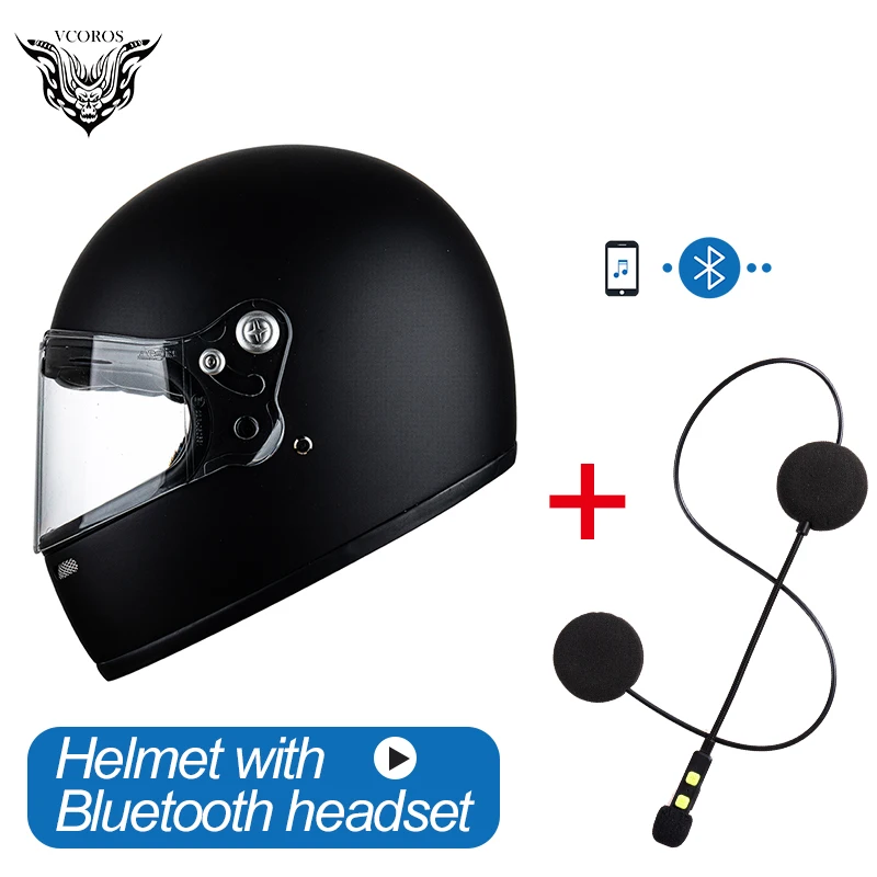 Vcoros A600 Полнолицевой мотоциклетный Bluetooth шлем с защитой от царапин козырек