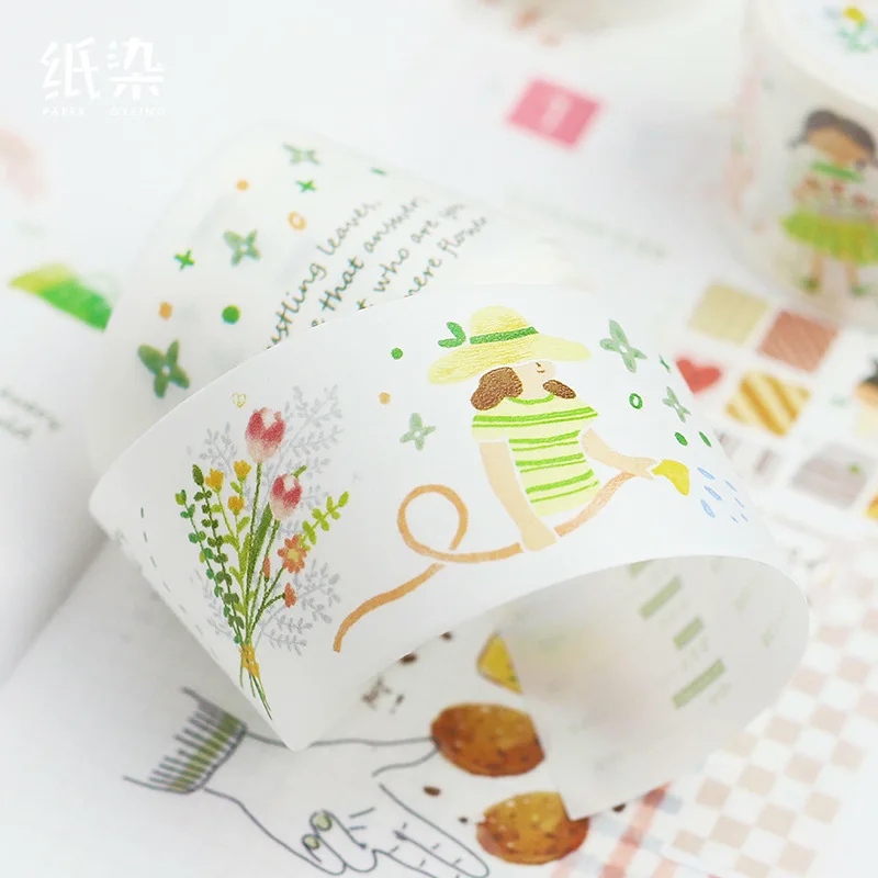 Kwaii Washi Tape Thank You Masking 3.5cm*5m Wide DIY Planner Book Material Student Stationery Adhesive | Канцтовары для офиса и