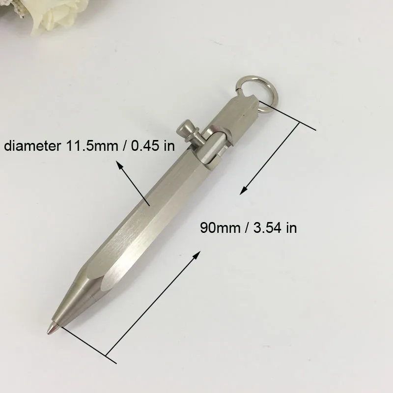 Ceny ACMECN Mini Sześciokątna Stalowa Kulka Stalowa Z Breloczkiem ładny Wzór Krótki Długopis 39g Na Prezenty świąteczne Mini Długopis 1736S
