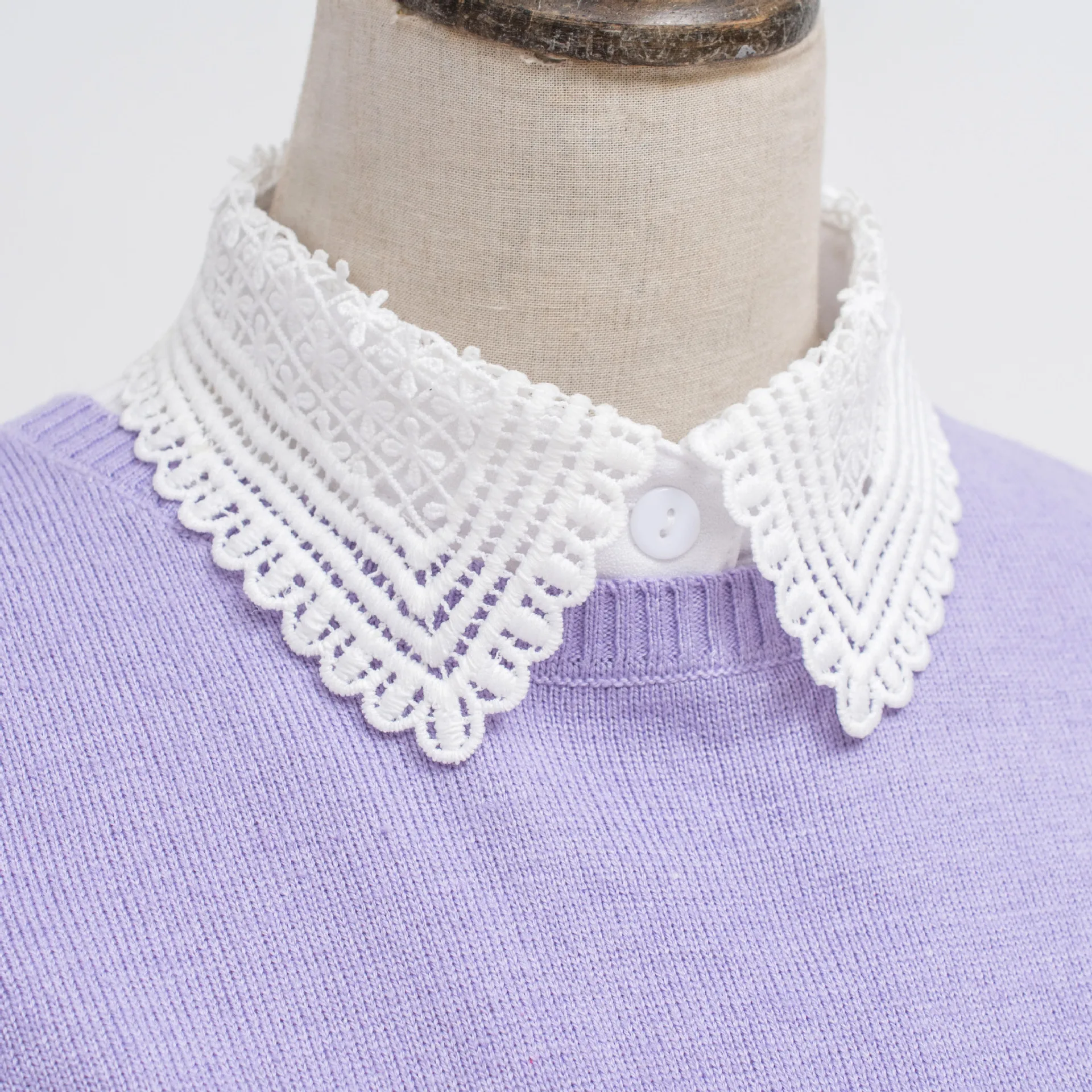 

Осень 2021, полый ложный воротник для женщин, женские съемные воротники, отворот, половинная рубашка, блузка, платье, декоративный свитер, Flase в...