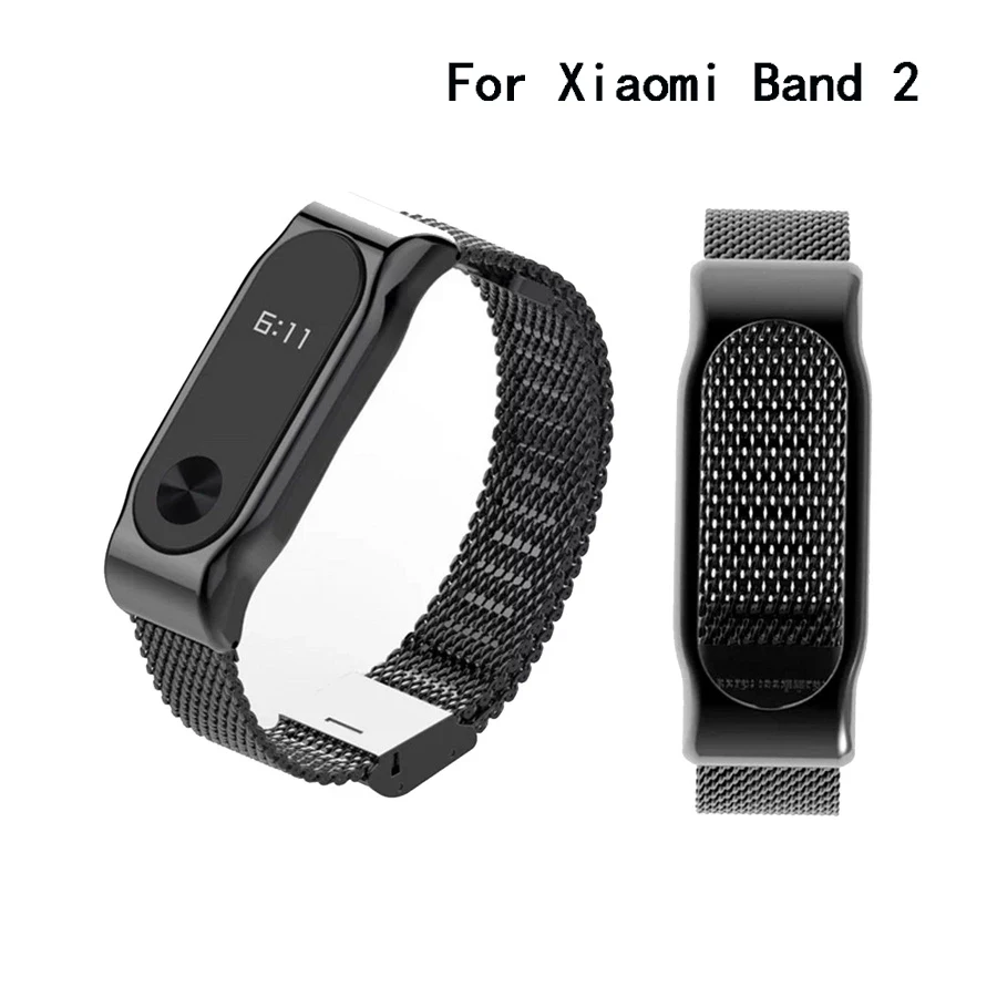 

Металлический ремешок для Xiaomi Mi Band 2, браслеты из нержавеющей стали без винтов для Mi Band 2, браслет Miband 2