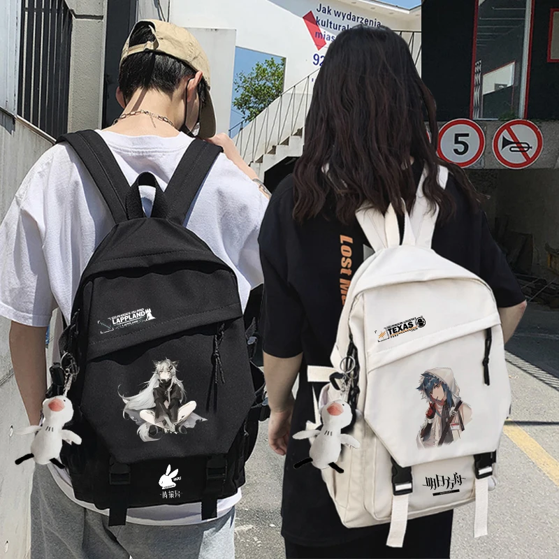 

Game Arknights Texas Lappland Amiya Backpack Cosplay Boys Girls Schoolbag Computer Travel Casual Shoulder Bag Student Arknights