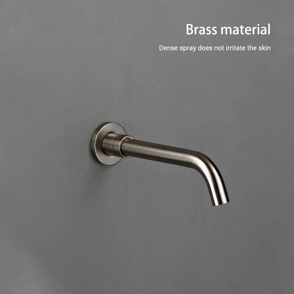 Smesiteli Твердый латунный 2 полосный матовый никелевый смеситель для душа ванной