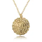 Ожерелье с подвеской для мальчиков, девочек, девушек, пар, металл, серебро, золото, пират, Карибский ацтекский Подвеска из золотых монет, 2020