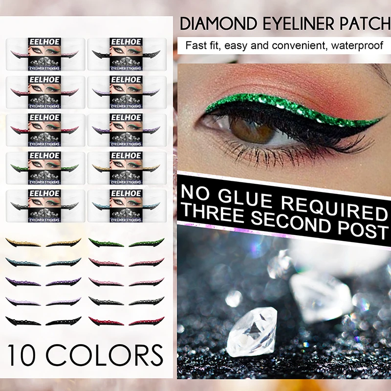 

Crystal Diamond Deads Eyeliner Sticker Makeup Eyeliner Eyeshadow Face Sticker