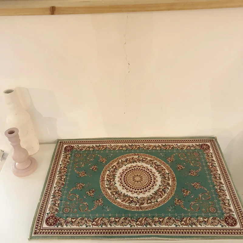 Винтаж персонализированные коврики пол для Спальня Nordic балкон Кухня ковер