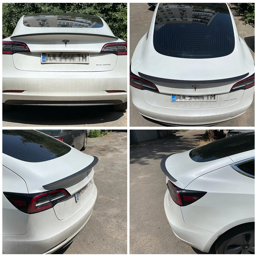 Для Tesla Model 3 2021 спойлер для заднего багажника модель 2017-2020 заднее крыло губа из
